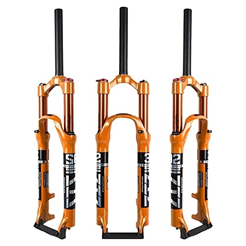 Mountain Bike Fork : ZTZ【UK STOCK Mountain Front Fork Air Pressure Shock Absorber Fork Fork Bicycle Accessories Magnesium Alloy 26 / 27.5 / 29 Shoulder Control (26inch)
