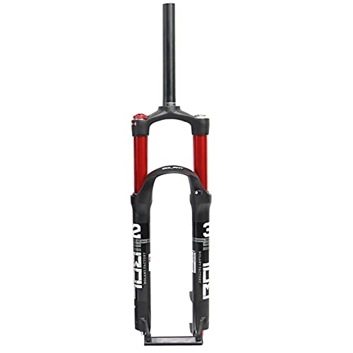 Mountain Bike Fork : ZYHDDYJ Bike Fork Mountain Bike Front Forks 26 27.5 29inch Suspension Travel 100mm QR 9mm Disc Brake Bicycle Accessories Aluminum Alloy (Color : Red, Size : 26 inch)