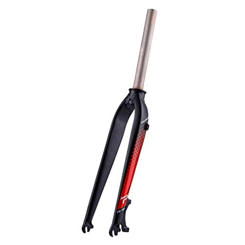 Mountain Bike Fork : zyy 3K Full Carbon Fiber Suspension Forks 1-1 / 8'' (28.6mm) Bike Front Fork Ultralight For Road Bikes Disc Brake (Color : D, Size : 27.5 inch)