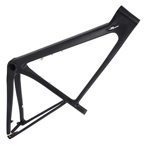 Mountain Bike Frames : 01 02 015 Bicycle Front Fork Frame, Carbon Fiber Front Fork Frame High Hardness Sturdy with Seatpost Clip for Mountain Bicycle(29ER*17 inch)