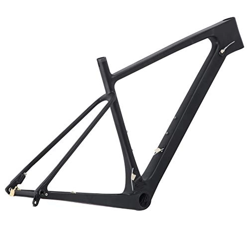 Mountain Bike Frames : 01 02 015 Bike Front Fork Frame, Carbon Front Fork Frame Lightweight High Hardness Professional Sturdy with Seatpost Clip for Mountain Bicycle(29ER*17 inch)