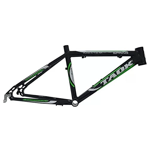 Mountain Bike Frames : 20ER MTB Frame Aluminium Alloy Disc Brake Bike Frame 14'' 15'' Mountain Bike Frame Quick Release Axle 135mm BB68mm (Color : Black A, Size : 15x20in)