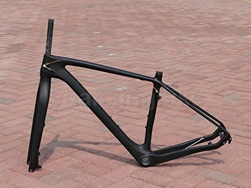 Mountain Bike Frames : 212# Toray Carbon MTB Frameset Full Carbon UD Glossy Mountain Bike 29ER BSA Frame 17" Fork Headset
