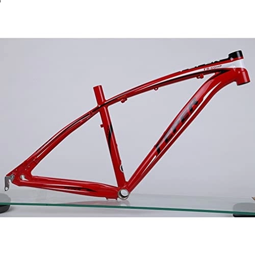 Mountain Bike Frames : 26er Mountain Bike Frame 19'' 20'' Aluminum Alloy MTB Frame QR 135mm Disc Brake Frame, for 26 Inch Wheels (Color : Red, Size : 26x19'')