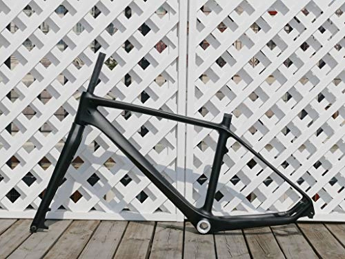 Mountain Bike Frames : 26er UD Glossy Carbon Fiber Mountain Bike Frame 135mm x 9mm QR 16" Carbon MTB Bicycle Frame For BSA + FORK 26