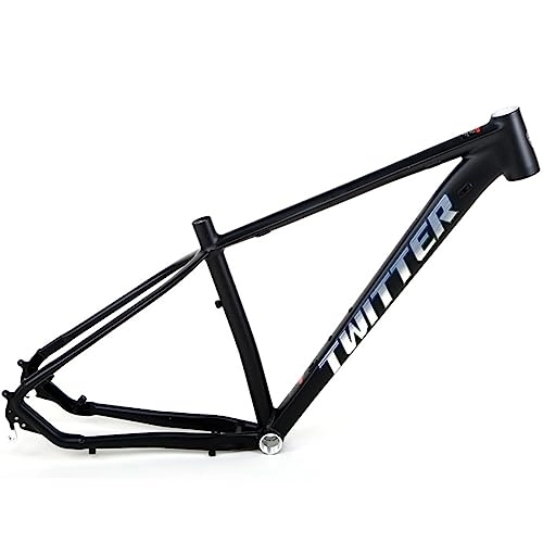 Mountain Bike Frames : 27.5 / 29er Hardtail Mountain Bike Frame 15'' / 17'' / 19'' Aluminum Alloy Disc Brake Bicycle Frame Quick Release Axle 135mm For Adult Men And Women (Color : Black, Size : 29x19'')
