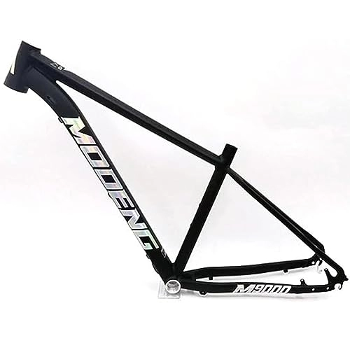 Mountain Bike Frames : 29er MTB Frame XC Hardtail Mountain Bike Frame 15'' / 17'' / 19'' Aluminum Alloy Disc Brake Frame QR 135mm BB68 Internal Routing (Color : Black, Size : 15'')