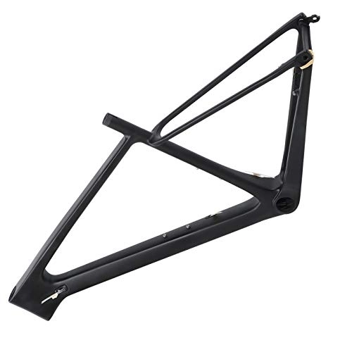 Mountain Bike Frames : Alomejor Bike Front Fork Frame Bicycle Carbon Fiber Front Fork Frame with Seatpost Clip Tube Shaft for Mountain Bicycle(29ER*17 inch)