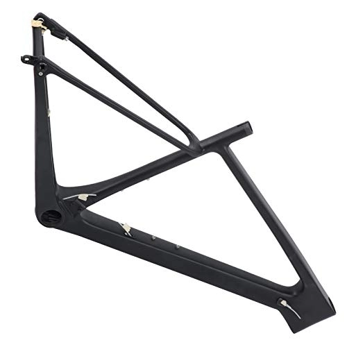 Mountain Bike Frames : Alomejor Bike Front Fork Frame Bicycle Carbon Fiber Front Fork Frame with Seatpost Clip Tube Shaft for Mountain Bicycle(29ER*19 inch)