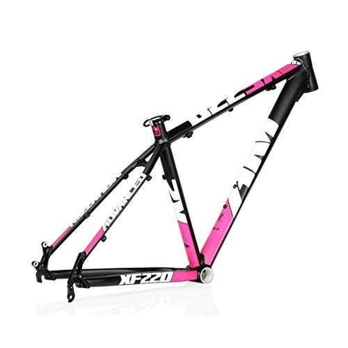 Mountain Bike Frames : AM / XF220 Mountain Bike Frame, 26 / 27.5 Inch Lightweight Aluminum Alloy Bike Frame, Suitable For DIY Assembly Of Mountain Bike Accessories(Black / Pink (Size : 26")