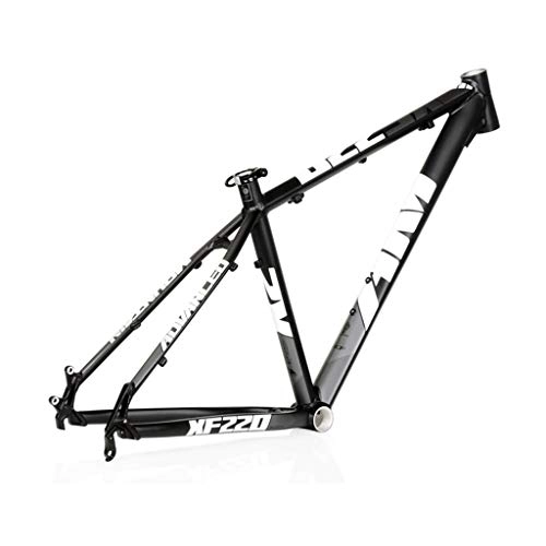Mountain Bike Frames : AM / XF220 Mountain Bike Frame, 26 / 27.5 Inch Lightweight Aluminum Alloy Bike Frame, Suitable For DIY Assembly Of Mountain Bike Accessories(Black / white (Size : 26")
