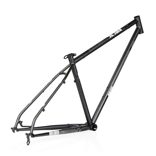 Mountain Bike Frames : AM / XM525 Mountain Bike Frame, 27.5 / 16 Inch High-end Chrome-molybdenum Steel Bicycle Frame, Suitable For DIY Assembly Of Mountain Bike Accessories(Black）