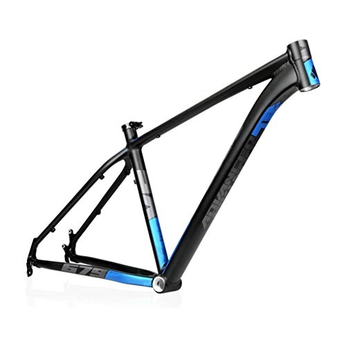 Mountain Bike Frames : AM / XM679 Mountain Bike Frame, 26 / 27.5 / 29 Inch Lightweight Aluminum Alloy Bike Frame, Suitable For DIY Assembly Of Mountain Bike Accessories(Black / blue） (Size : 26")