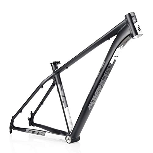 Mountain Bike Frames : AM / XM679 Mountain Bike Frame, 26 / 27.5 / 29 Inch Lightweight Aluminum Alloy Bike Frame, Suitable For DIY Assembly Of Mountain Bike Accessories(Black / gray (Size : 27.5")