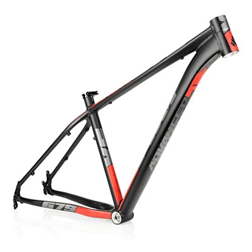 Mountain Bike Frames : AM / XM679 Mountain Bike Frame, 26 / 27.5 / 29 Inch Lightweight Aluminum Alloy Bike Frame, Suitable For DIY Assembly Of Mountain Bike Accessories(Black / red (Size : 29")