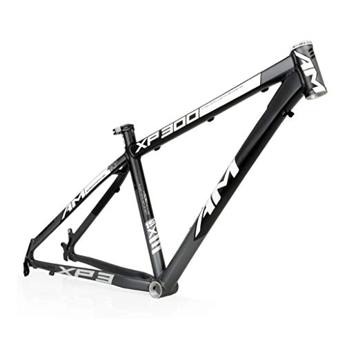 Mountain Bike Frames : AM / XP300 Mountain Bike Frame, 26 / 16 Inch Lightweight Aluminum Alloy Bike Frame, Suitable For DIY Assembly Of Mountain Bike Accessories(Black / white）