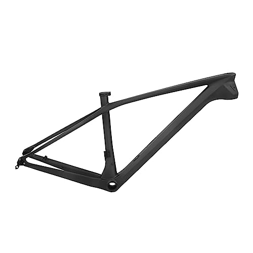 Mountain Bike Frames : Azusumi Bike Frame, 27.5er Internal Routing Cable, 17in Full Carbon Hardtail Bicycle Frame, Quick Release 142x12 Rear Thru Axle for Mountain Road Bikes