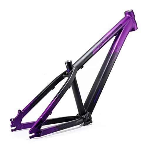 Mountain Bike Frames : Bicycle frame, 26in aluminum alloy downhill mountain bike hard frame, compatible with straight / taper fork, thru-axle and quick release, 30.8mm seatpost diameter