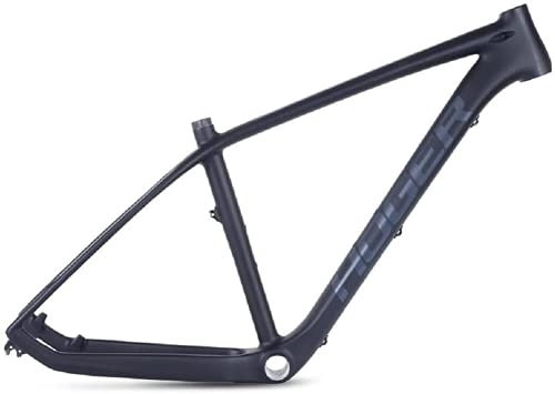 Mountain Bike Frames : Bicycle Frame, 27.5 Full Carbon Mountain Bike Frame, Super Lightweight 19 Inch Carbon MTB Frame (Black)