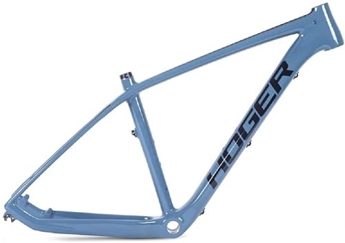 Mountain Bike Frames : Bicycle Frame, 27.5 Full Carbon Mountain Bike Frame, Super Lightweight 19 Inch Carbon MTB Frame (Blue)