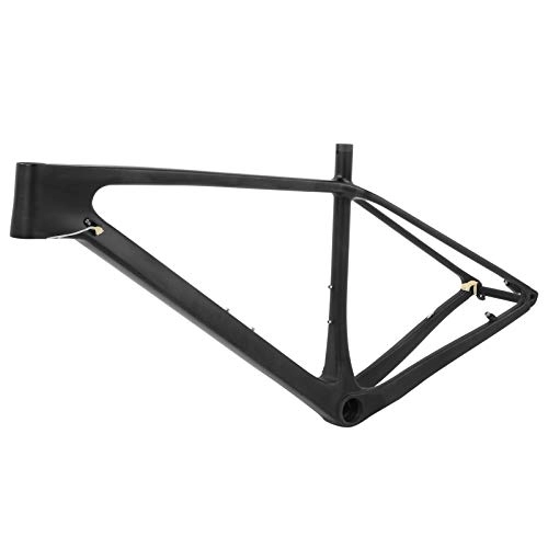 Mountain Bike Frames : Bike Frame, Carbon Fiber Front Fork Frame No Deformation Carbon Fiber with Seatpost Clip Tube Shaft Tail Hook for Road Bike for Mountain Bike(29ER*17 inch)