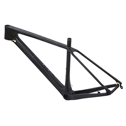 Mountain Bike Frames : Bike Frame, No Deformation Carbon Fiber Front Fork Frame with Seatpost Clip Tube Shaft Tail Hook for Road Bike for Mountain Bike(29ER*19 inch)