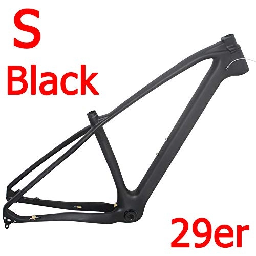 Mountain Bike Frames : Black Mountain Carbon Bike Frame MTB Frame + Seat Clamp + Headset 2 Year Warranty 4