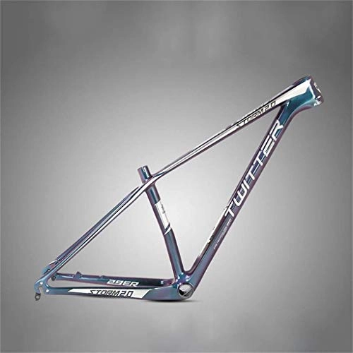 Mountain Bike Frames : BOC 18K Carbon Fiber Mountain Bike Frame with Hidden Disc Brake Seat Cool Color Change Paint 27.5"29" Bike Frame, D, 29 Inches * 15 Inches, C, 29 inches * 15 inches