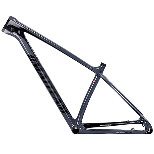 Mountain Bike Frames : Carbon MTB Frame 27.5er 29er Hardtail Off-road Bike Frame 15'' 17'' Internal Routing Disc Brake Bicycle Frame Thru Axle Or Quick Release (Color : Light gray, Size : 27.5x15'')