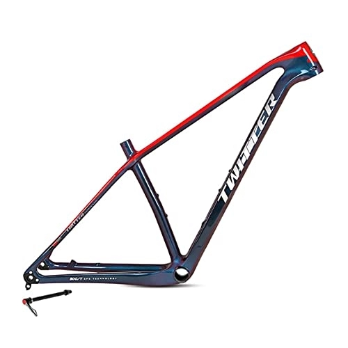 Mountain Bike Frames : DFNBVDRR Mountain Bicycle Frame 27.5er Thru Axle 12x148mm BOOST Frame BB92 Bottom Bracket 15'' / 17'' / 19''MTB Bike Frame For 29er*2.35 Tire (Color : Red, Size : 19x27.5in)
