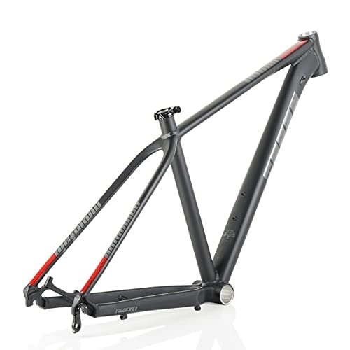 Mountain Bike Frames : DFNBVDRR Mountain Bike Frame 27.5inch Aluminum Alloy XC / MTB Frame Quick Release 10X135mm 15'' / 17'' Bicycle Frame Internal Cable Routing BB92 (Color : Black Red, Size : 17X27.5in)