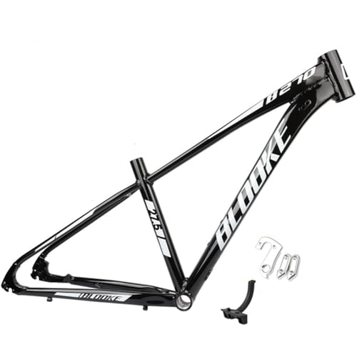 Mountain Bike Frames : DHNCBGFZ Mountain Bike Frame 27.5er Aluminum Alloy Hardtail AM MTB Frame 14.5'' / 16'' / 18'' Routing Internal Quick Release 135mm BB68mm 4 Colors (Color : Black, Size : 27.5x14.5'')
