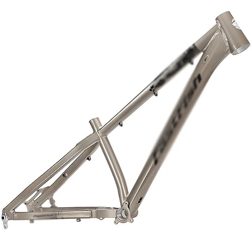 Mountain Bike Frames : DHNCBGFZ MTB Frame 26er / 27.5er Hardtail Mountain Bike Frame Thru Axle 12 * 142mm Aluminum Alloy Rigid Frame Internal Routing (Color : Gray1, Size : 26'')