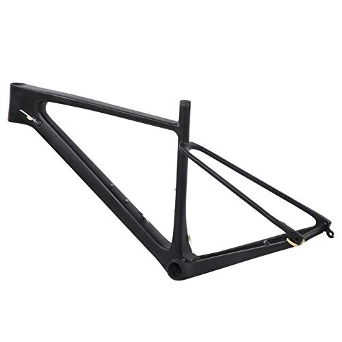 Mountain Bike Frames : Eulbevoli Bicycle Frame, Excellent Hardness Lightweight Bike Front Fork Frame with Seatpost Clip for Mountain Bike(29ER*19 inch)