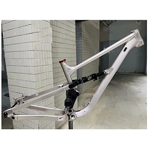Mountain Bike Frames : FAXIOAWA Mountain Bike Suspension Frame 26 / 27.5 / 29er MTB Frame 14.5'' / 16.5'' / 18'' Thru Axle 148mm Boost Frame Disc Brake Aluminium Alloy Frame DH / XC / AM Silver (Size : 27.5 * 14.5'')