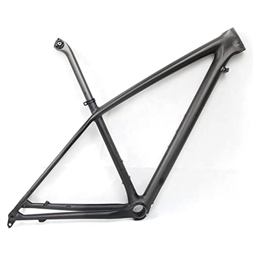 Mountain Bike Frames : FAXIOAWA MTB Frame 29er Racing Mountain Bike Frame 15'' 17'' 19'' Ultralight Carbon Fibre Disc Brake Bicycle Frame Thru Axle 12 * 148mm Boost Frame For 29Inch Wheel (Color : Black, Size : 29 * 19'')