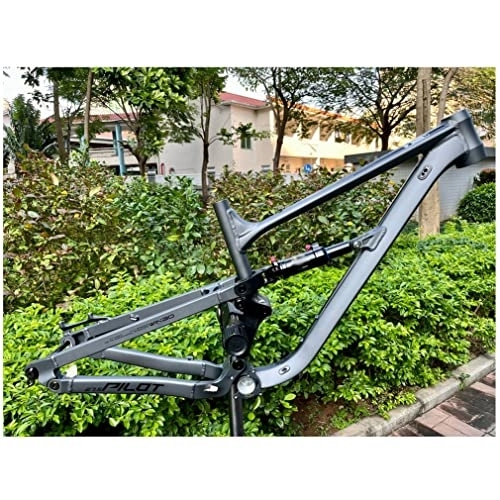 Mountain Bike Frames : FAXIOAWA MTB Suspension Frame 26er 27.5er 29er Enduro Mountain Bike Frame DH / XC / AM Thru Axle 12 * 148mm Boost Aluminium Alloy Frame 16.5'' / 18'' Disc Brake (Color : Dark Grey, Size : 29 * 18'')