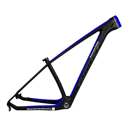 Mountain Bike Frames : fly away Carbon Mtb Frame 29Er T1000 Mtb Carbon Frame 29 * 17.5 Blue Carbon Mountain Bike Frame 142X12 Bicycle Frame Blue New Paint