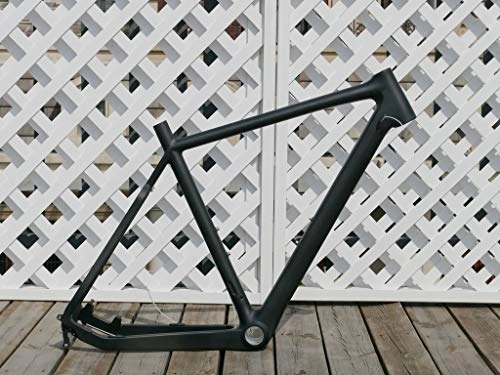 Mountain Bike Frames : Flyxii 3K Carbon Glossy Bicycle Frame Cyclocross Bike Frame Disc Brake Road Frame 51cm (for BSA)