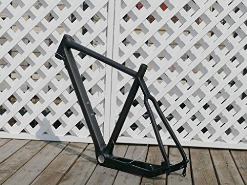 Mountain Bike Frames : Flyxii 3K Carbon Glossy Bicycle Frame Cyclocross Bike Frame Disc Brake Road Frame 55cm (for BSA)