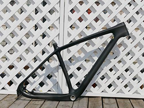 Mountain Bike Frames : Flyxii 3K Carbon Glossy Mountain Bike Frame 29er Carbon MTB Bicycle Frame 15.5" (for BSA) 135mm x 9mm QR