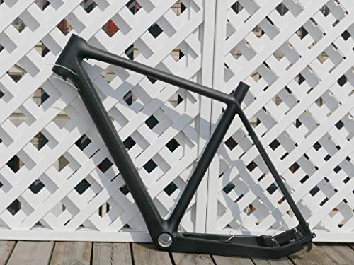 Mountain Bike Frames : Flyxii 3K Carbon Matt Cyclocross Bike Disc Brake Road Bicycle 700c Frame 53cm (FOR BB30)