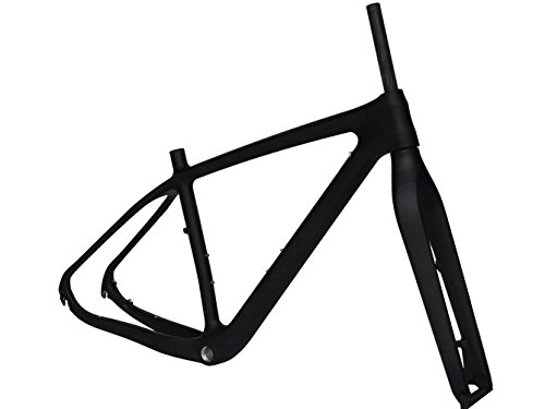 Mountain Bike Frames : Flyxii Full Carbon 3K Matt 29ER MTB Mountain Bike Bicycle Frame 17.5" + Fork ( for BB30 )