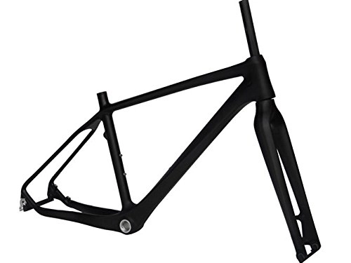 Mountain Bike Frames : Flyxii Full Carbon Matt Mountain Bike MTB Bicycle Frame 18" Fork