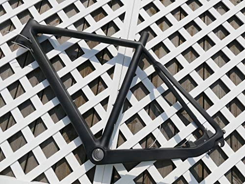 Mountain Bike Frames : Flyxii UD Carbon Glossy Cyclocross Bike Frame CX Bicycle Frame 51cm Cross Frame for BSA