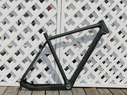 Mountain Bike Frames : Flyxii UD Carbon Glossy Cyclocross Bike Frame CX Bicycle Frame 53cm Cross Frame for BB30