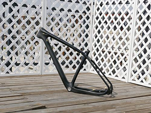 Mountain Bike Frames : Flyxii UD Carbon Glossy Mountain Bike Frame 29er Carbon MTB Bicycle Frame 15.5" (for BB30) 135mm x 9mm QR