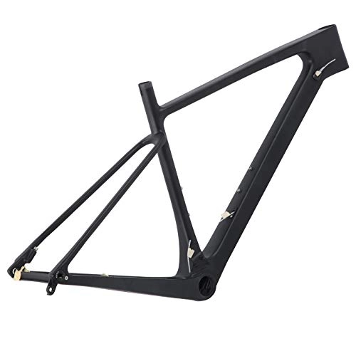 Mountain Bike Frames : FOLOSAFENAR Bike Frame, Lightweight Excellent Hardness No Deformation Bike Front Fork Frame with Seatpost Clip for Mountain Bike(29ER*17 inch)