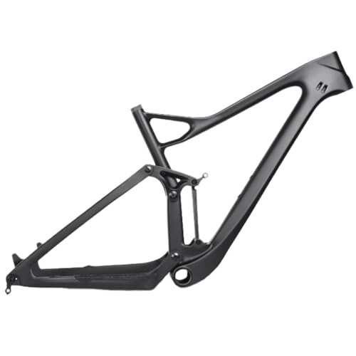 Mountain Bike Frames : Full Suspension XC Carbon Mountain Bike Frame Disc Brake MTB Carbon Softail Frame 29er Boost 27.5er Plus Suspension Frame Bike Accessories (Size : 29er 19")