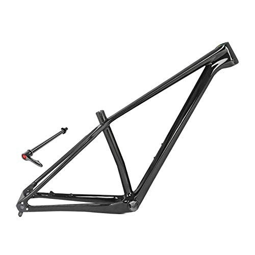 Mountain Bike Frames : GJZhuan Carbon Fiber Mountain Bike Frame, Barrel Axle Quick Release Compatible Versions 27.5 And 29ER Mountain Bike Frame. (Size : 17 * 27.5ER)